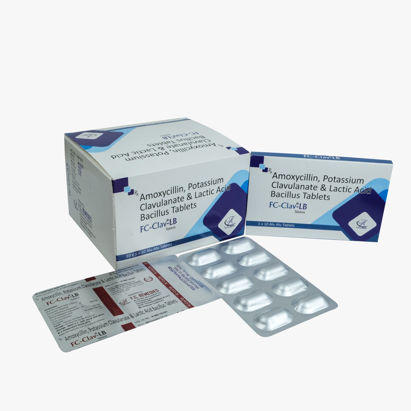 Amoxycillin and Potassium Clavulanate with Lactic Acid Bacillus Tablets