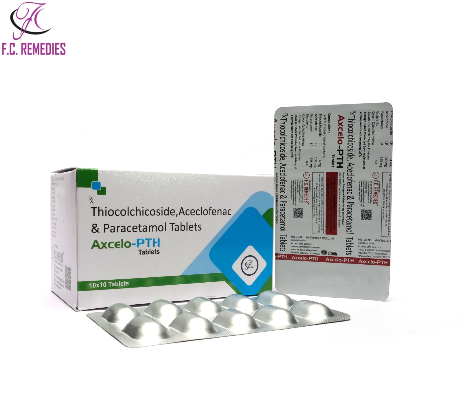 Thiocolchicoside, Aceclofenac & Paracetamol Tablets