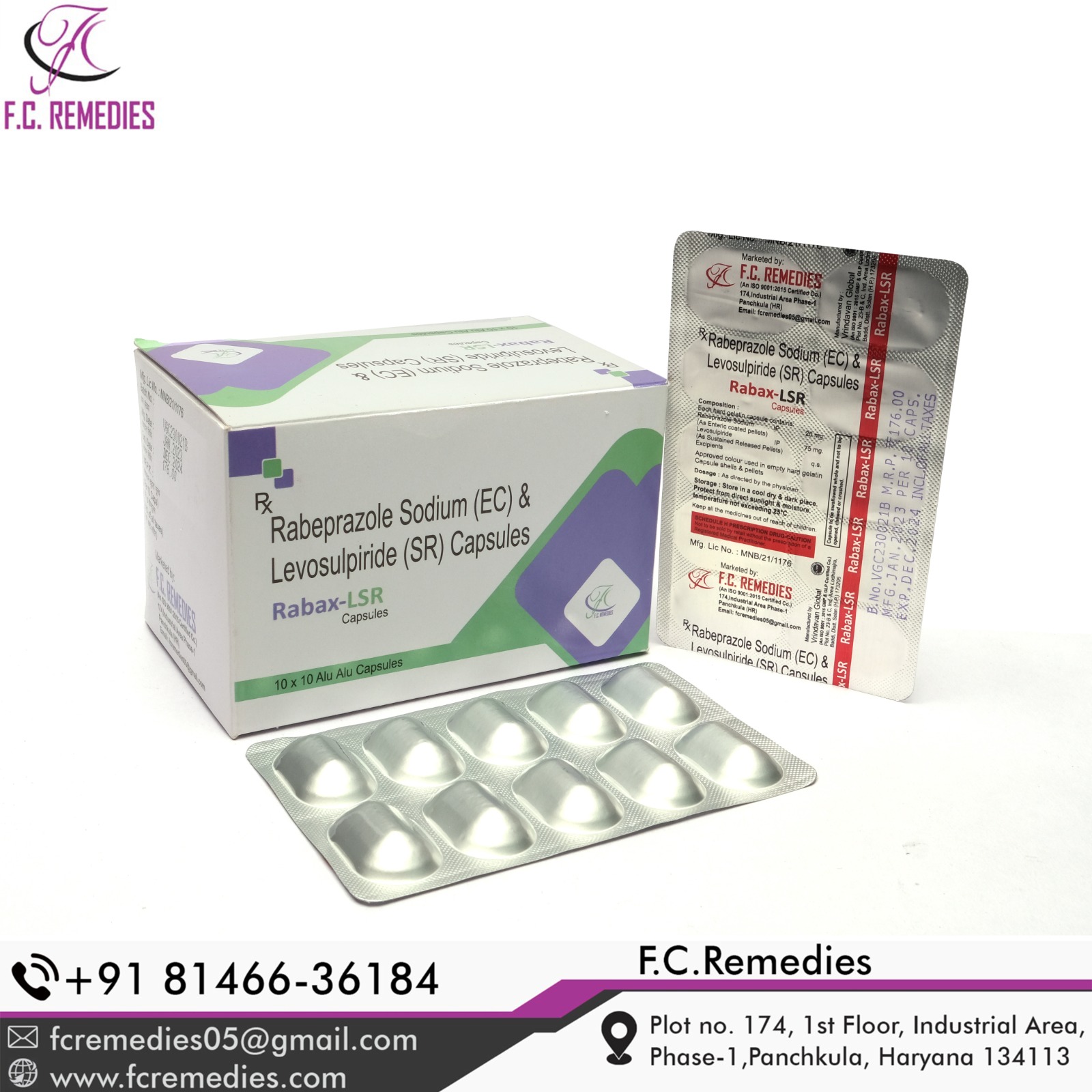 Rabeprazolem Sodium and Levosulpiride Capsules