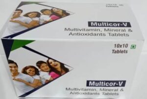 Multicor-V by Janaxa Pharmaceuticals - Antioxidants With Multivitamin And Multimineral Capsules Brand In India 