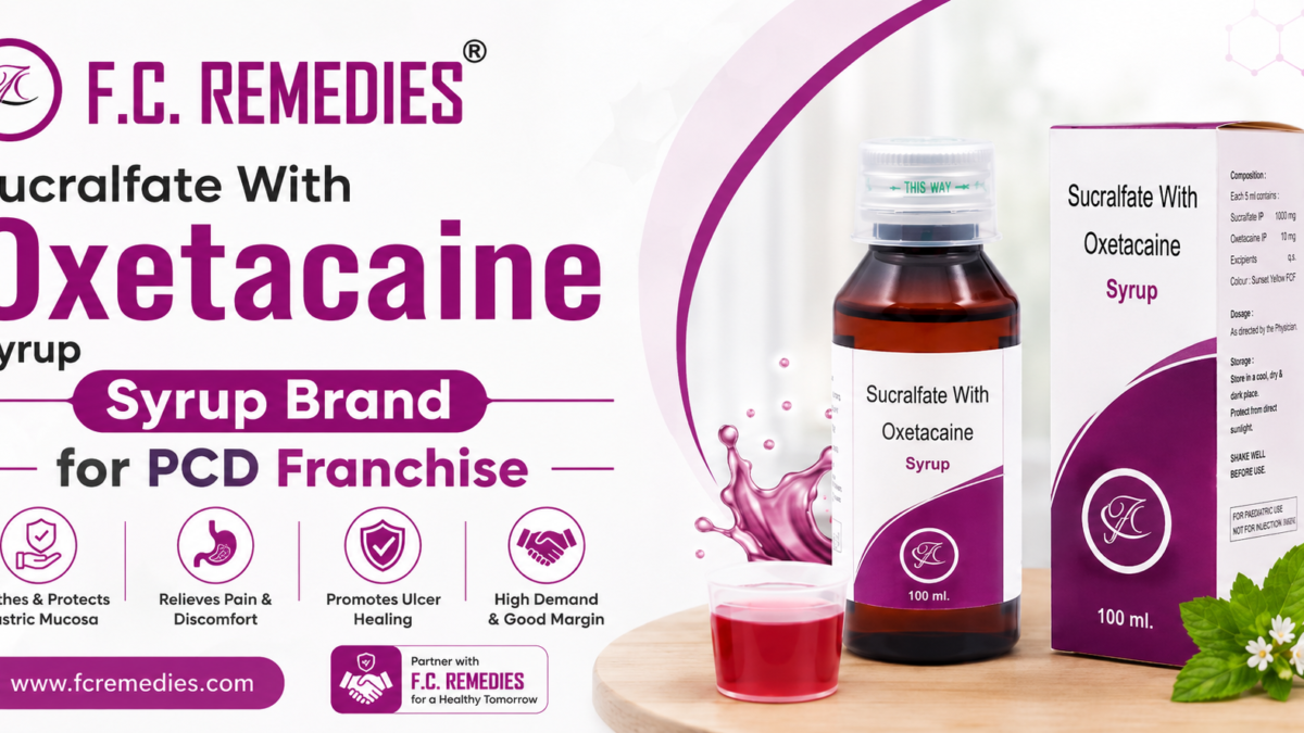 Sucralfate with Oxetacaine Syrup for PCD Franchise.