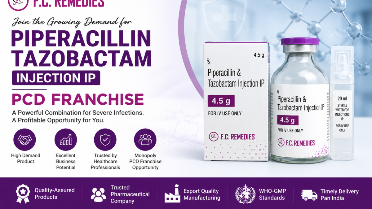 Piperacillin Tazobactam Injection IP PCD Franchise